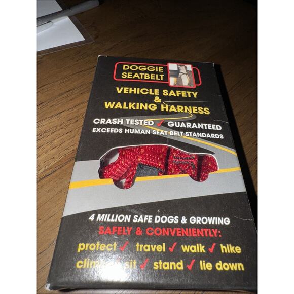 Ruff Rider Canine Dog Vehicle Restraint Multi Use Harness RED XXSM 5-7 lbs New - Picture 2 of 5